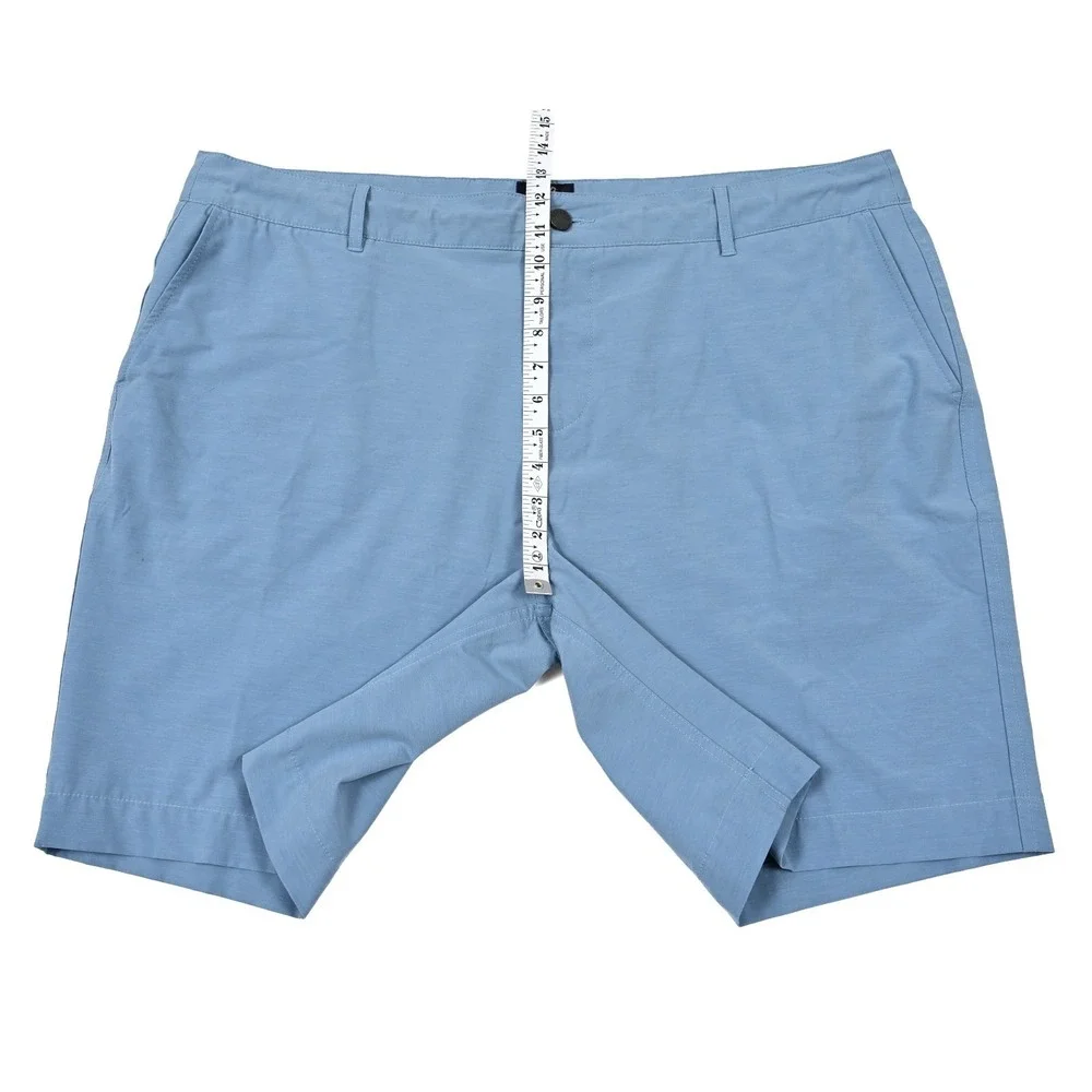 Faherty All Day Shorts Mens 42x9 Blue Casual‎ Outdoor Golf Beach Hybrid Preppy